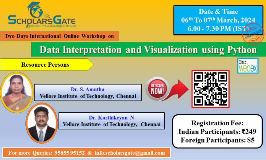 Data Interpretation and Visualization using Python - Scholars Gate